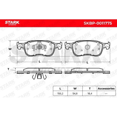 Klocki hamulcowe Stark SKBP-0011775 SKBP-0011775 - foto 6