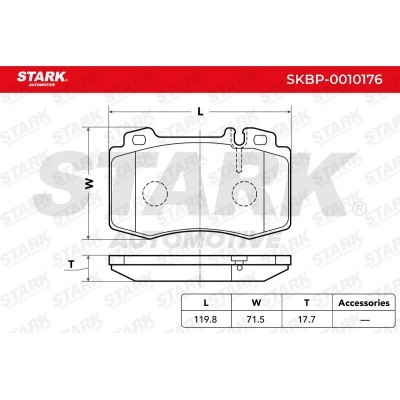 Klocki hamulcowe Stark SKBP-0010176 SKBP-0010176 - foto 3
