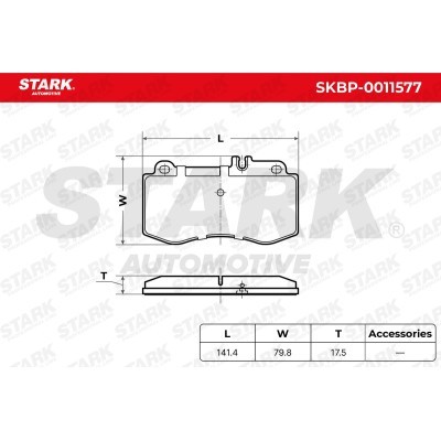 Klocki hamulcowe Stark SKBP-0011577 SKBP-0011577 - foto 6