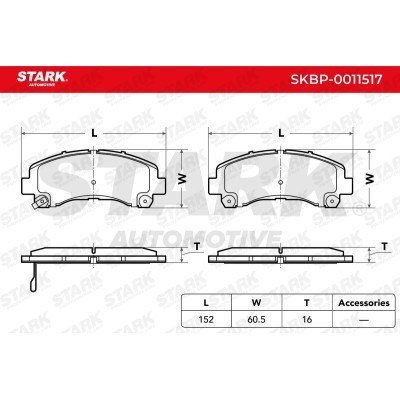 Klocki hamulcowe Stark SKBP-0011517 SKBP-0011517 - foto 6