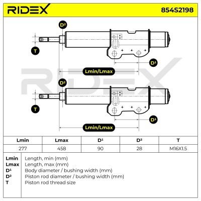 Amortyzator RIDEX 854S2198 854S2198 - foto 5