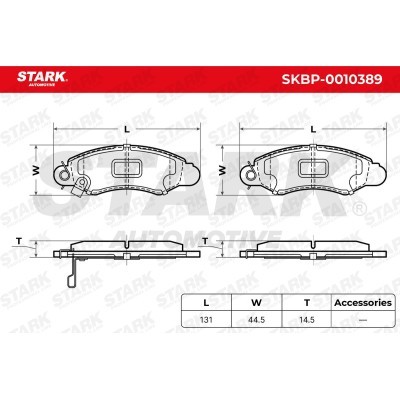 Klocki hamulcowe Stark SKBP-0010389 SKBP-0010389 - foto 3