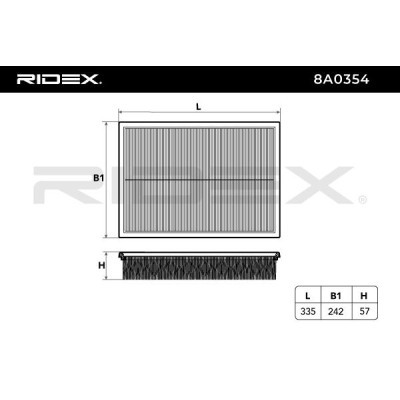 Filtr Powietrza RIDEX 8A0354 8A0354 - foto 3