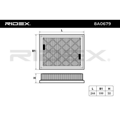 Filtr Powietrza RIDEX 8A0679 8A0679 - foto 6