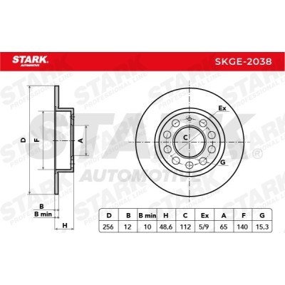 Tarcza hamulcowa Stark SKGE-2038 SKGE-2038 - foto 6