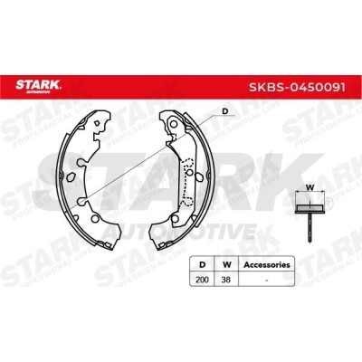 Klocki hamulcowe Stark SKBS-0450091 SKBS-0450091 - foto 6