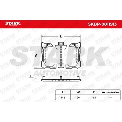 Klocki hamulcowe Stark SKBP-0011913 SKBP-0011913 - foto 5