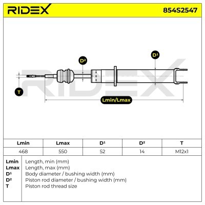 Amortyzator RIDEX 854S2547 854S2547 - foto 8