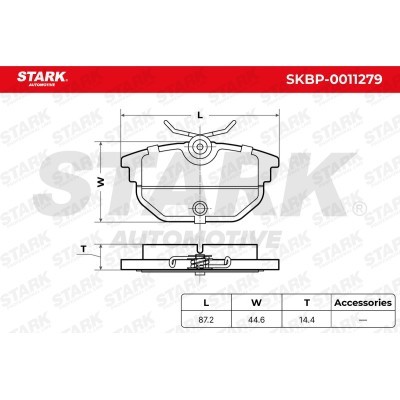 Klocki hamulcowe Stark SKBP-0011279 SKBP-0011279 - foto 6