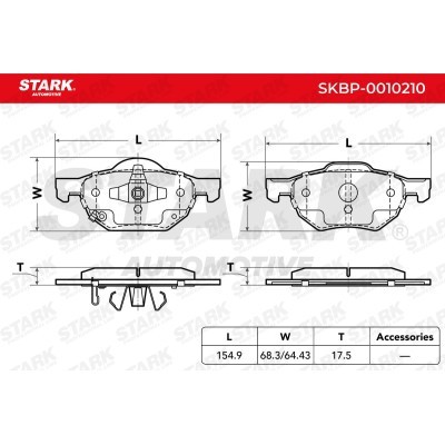 Klocki hamulcowe Stark SKBP-0010210 SKBP-0010210 - foto 3