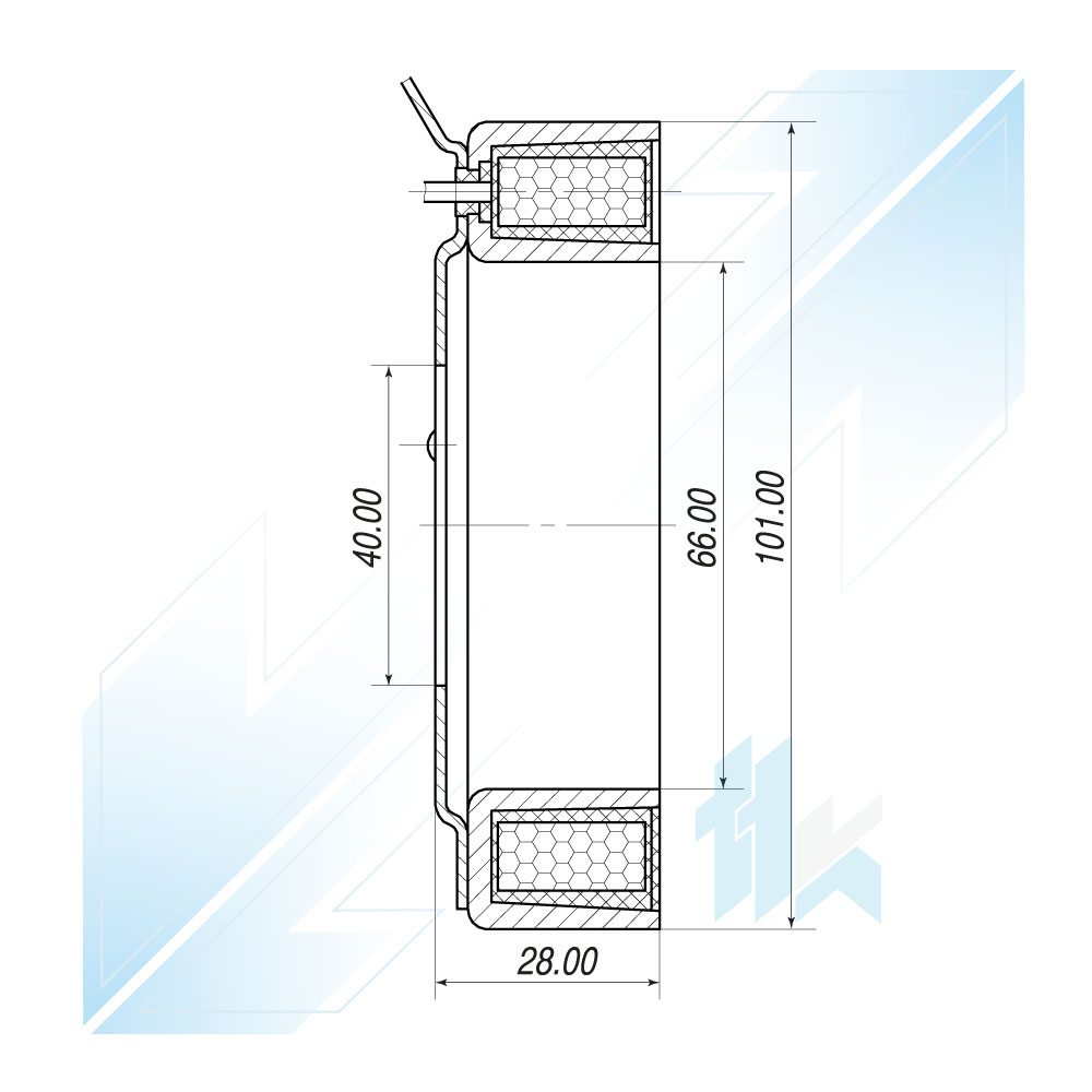 Elektromagnes Sprężarki Klimatyzacji VALEO/DIESEL KIKI DKV-14 NI, 12V 116ZD14200 - foto 3