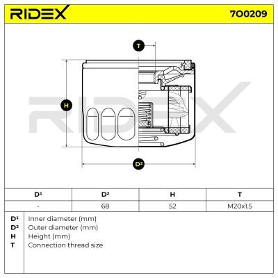 Filtr Oleju RIDEX 7O0209 7O0209 - foto 5