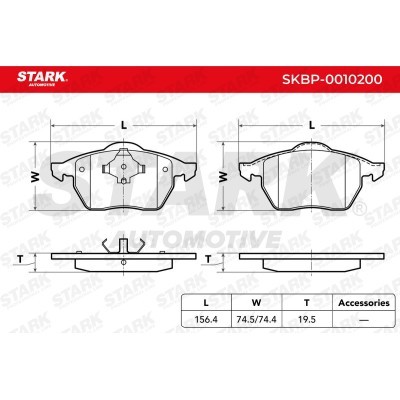 Klocki hamulcowe Stark SKBP-0010200 SKBP-0010200 - foto 6