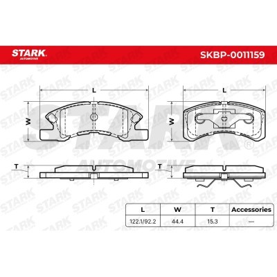 Klocki hamulcowe Stark SKBP-0011159 SKBP-0011159 - foto 3