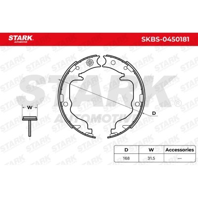 Klocki hamulcowe Stark SKBS-0450181 SKBS-0450181 - foto 5