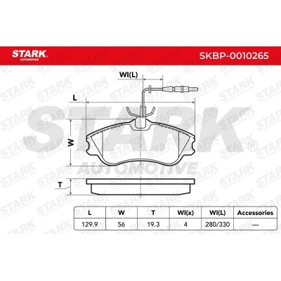 Klocki hamulcowe Stark SKBP-0010265 SKBP-0010265 - foto 3