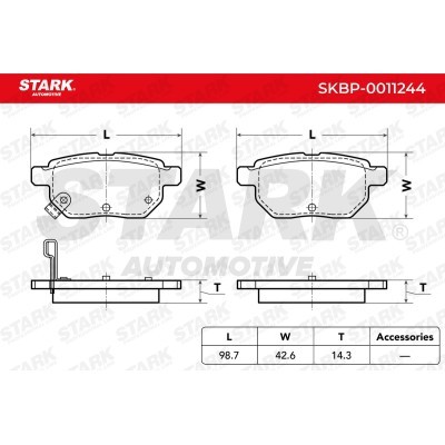 Klocki hamulcowe Stark SKBP-0011244 SKBP-0011244 - foto 3