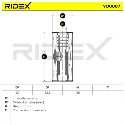 Filtr Oleju RIDEX 7O0007 7O0007 - foto 6