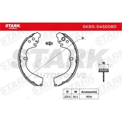 Klocki hamulcowe Stark SKBS-0450080 SKBS-0450080 - foto 5