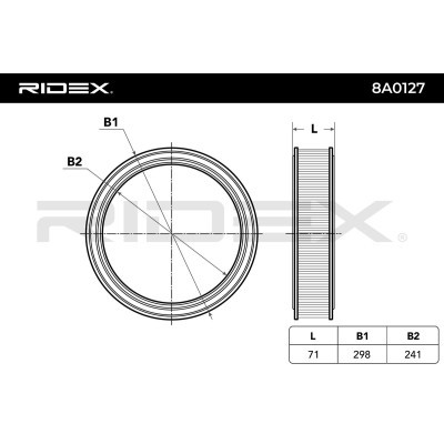 Filtr Powietrza RIDEX 8A0127 8A0127 - foto 3