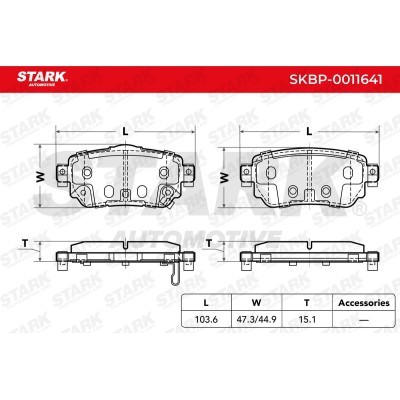 Klocki hamulcowe Stark SKBP-0011641 SKBP-0011641 - foto 4