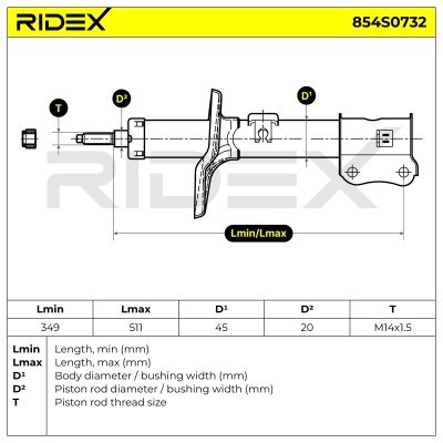 Amortyzator RIDEX 854S0732 854S0732 - foto 9