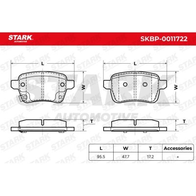 Klocki hamulcowe Stark SKBP-0011722 SKBP-0011722 - foto 5
