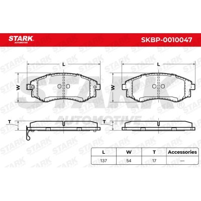 Klocki hamulcowe Stark SKBP-0010047 SKBP-0010047 - foto 3