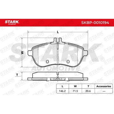 Klocki hamulcowe Stark SKBP-0010194 SKBP-0010194 - foto 4