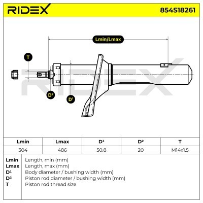 Amortyzator RIDEX 854S18261 854S18261 - foto 6