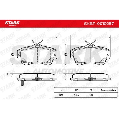 Klocki hamulcowe Stark SKBP-0010287 SKBP-0010287 - foto 3