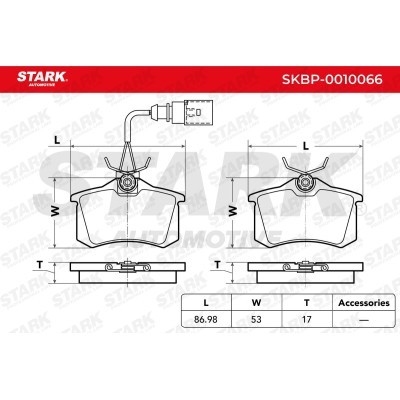 Klocki hamulcowe Stark SKBP-0010066 SKBP-0010066 - foto 4