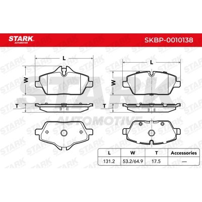 Klocki hamulcowe Stark SKBP-0010138 SKBP-0010138 - foto 4