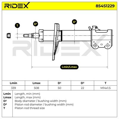 Amortyzator RIDEX 854S1229 854S1229 - foto 8
