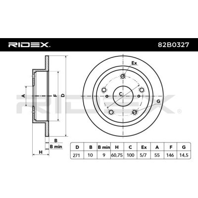 Tarcza hamulcowa RIDEX 82B0327 82B0327 - foto 4