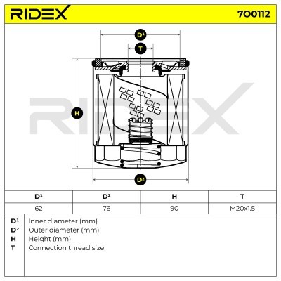 Filtr Oleju RIDEX 7O0112 7O0112 - foto 6