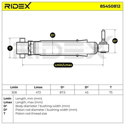 Amortyzator RIDEX 854S0812 854S0812 - foto 8