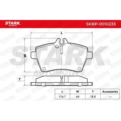 Klocki hamulcowe Stark SKBP-0010233 SKBP-0010233 - foto 3