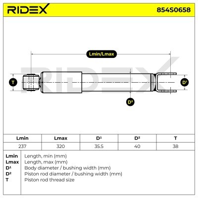 Amortyzator RIDEX 854S0658 854S0658 - foto 8