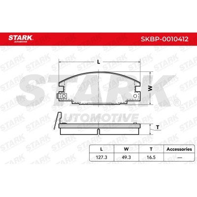 Klocki hamulcowe Stark SKBP-0010412 SKBP-0010412 - foto 3