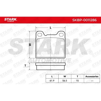 Klocki hamulcowe Stark SKBP-0011286 SKBP-0011286 - foto 3