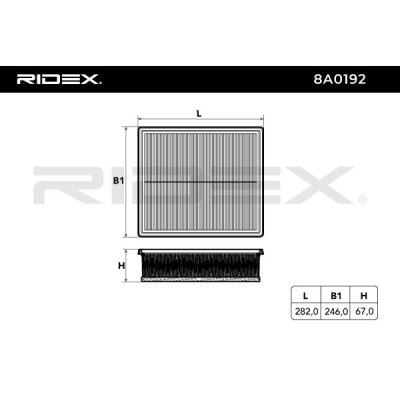 Filtr Powietrza RIDEX 8A0192 8A0192 - foto 5