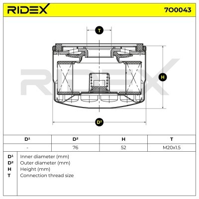 Filtr Oleju RIDEX 7O0043 7O0043 - foto 6