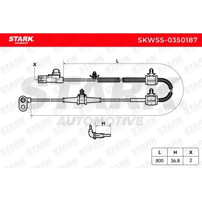 Czujnik ABS Stark SKWSS-0350187 SKWSS-0350187 - foto 6