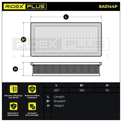 Filtr Powietrza RIDEX 8A0144P 8A0144P - foto 7