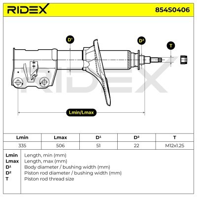 Amortyzator RIDEX 854S0406 854S0406 - foto 9