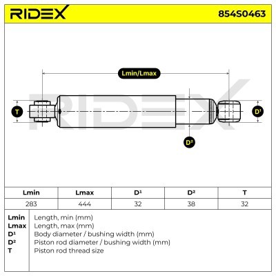 Amortyzator RIDEX 854S0463 854S0463 - foto 4