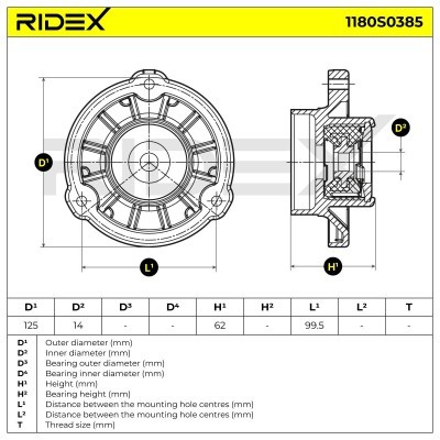 Mocowanie Amortyzatora RIDEX 1180S0385 1180S0385 - foto 7