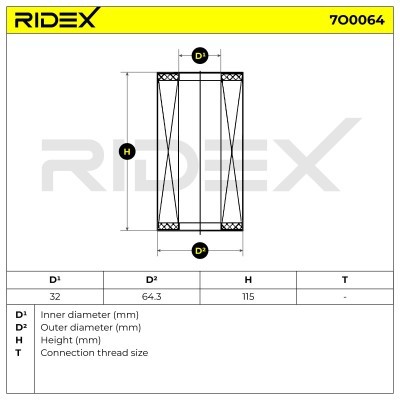Filtr Oleju RIDEX 7O0064 7O0064 - foto 5