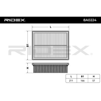 Filtr Powietrza RIDEX 8A0224 8A0224 - foto 6